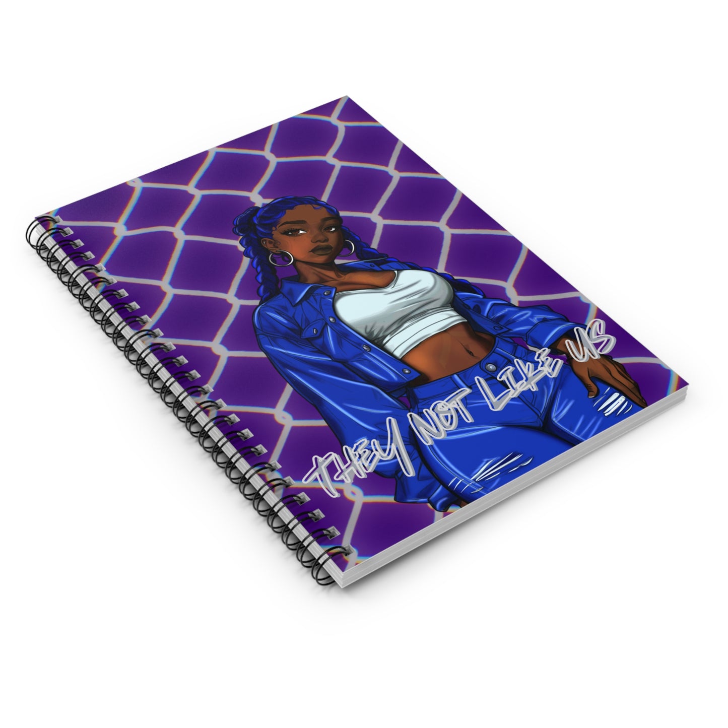 Spiral Notebook - 'They Not Like Us' Design