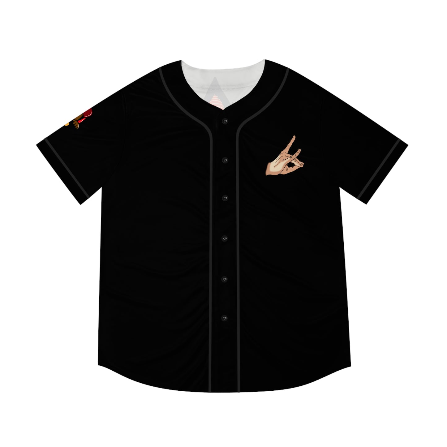 Demon Dog Men's Baseball Jersey (AOP)