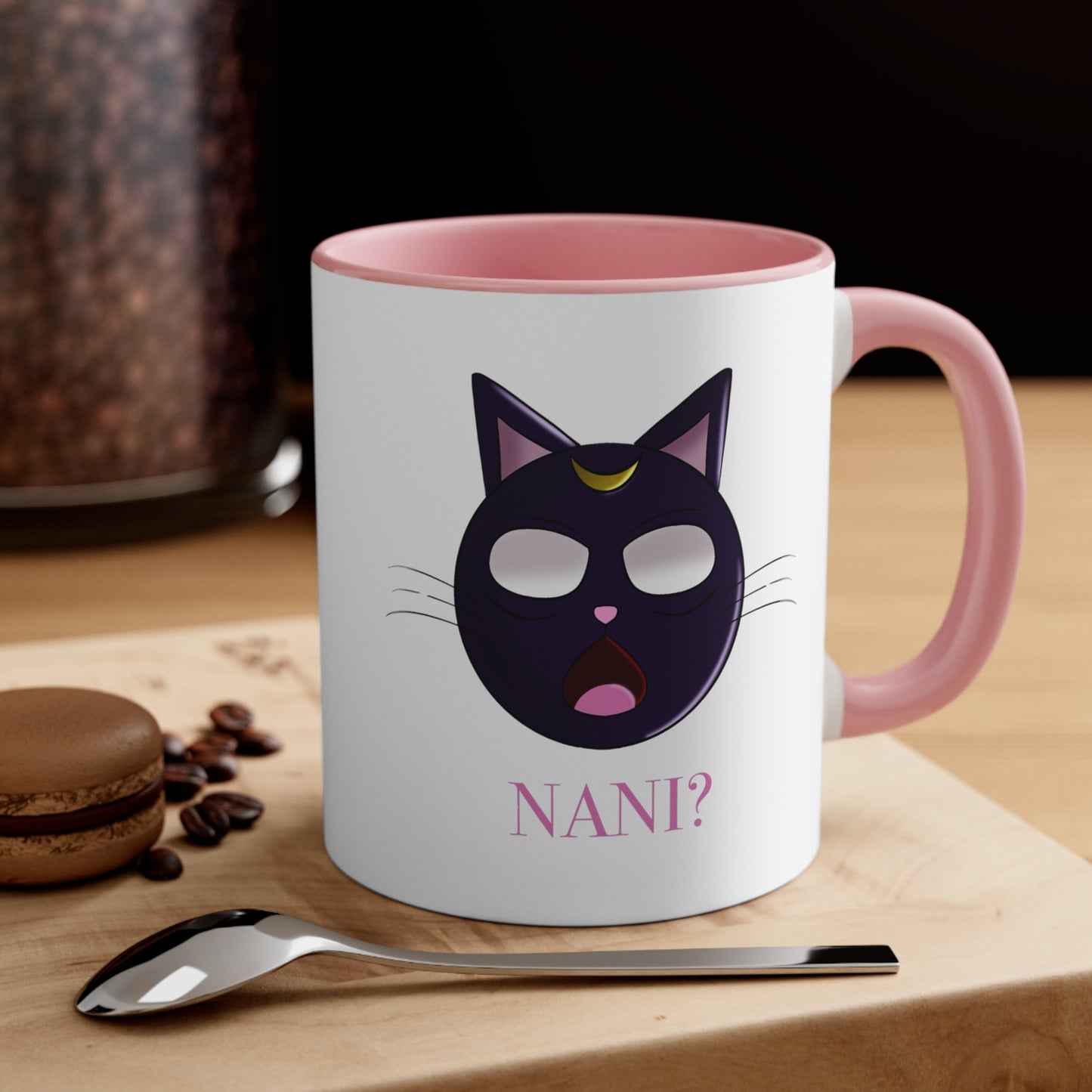 Nani Moon Cat Accent Coffee Mug, 11oz