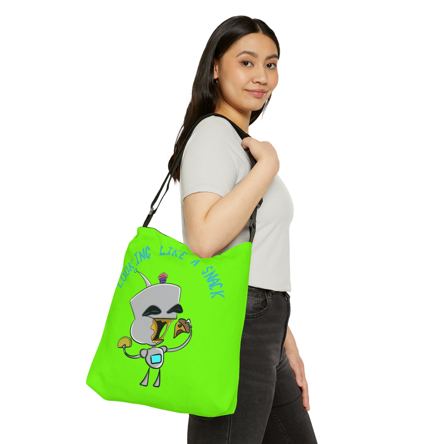 Lookin Like a Snack Adjustable Tote Bag (AOP)