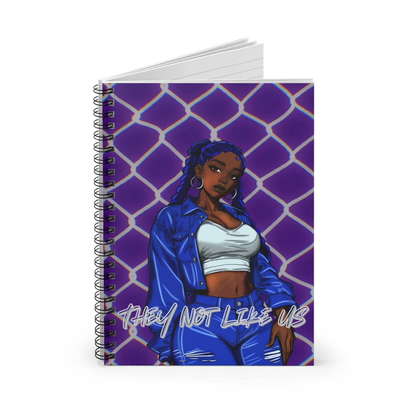 Spiral Notebook - 'They Not Like Us' Design