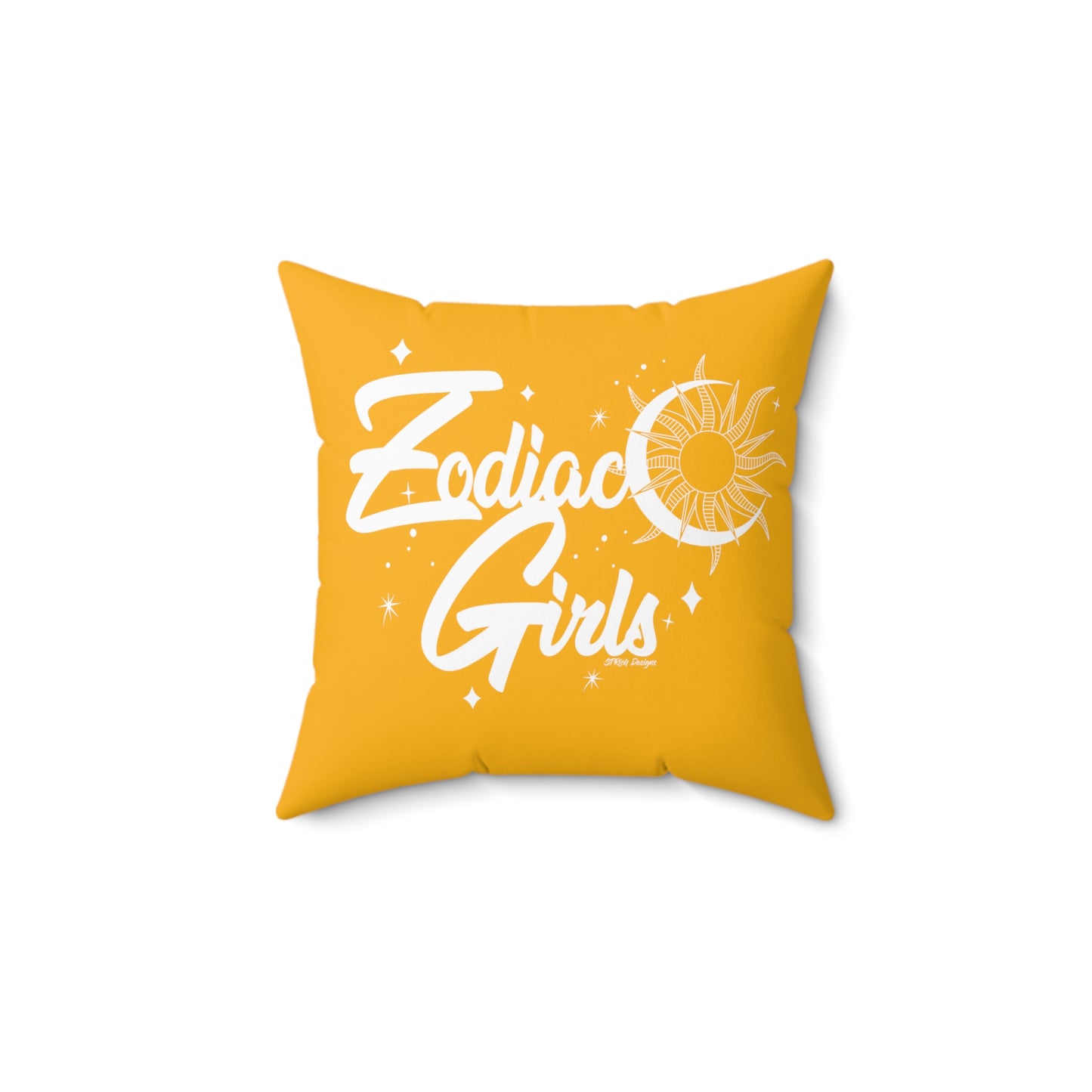Zodiac Girls Gemini Spun Polyester Square Pillow