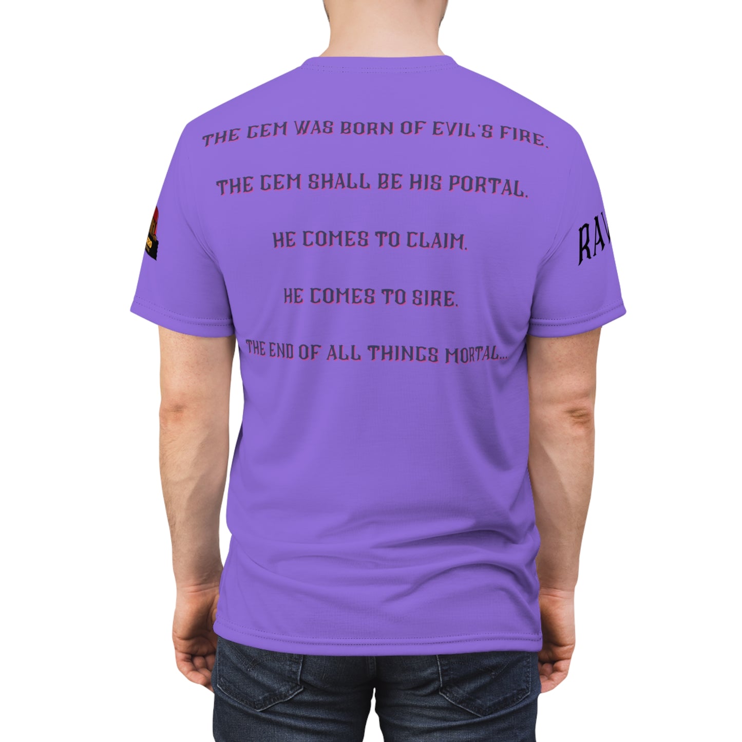 Melinated Raven Unisex Cut & Sew Tee (AOP)