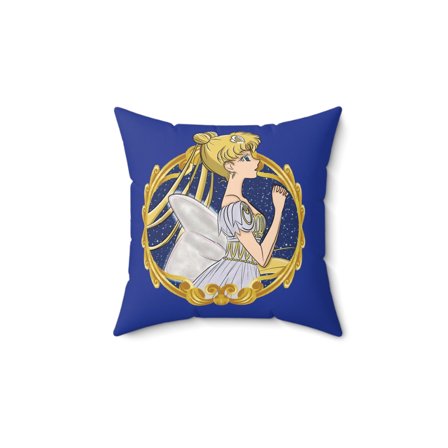 Moon Queen Spun Polyester Square Pillow