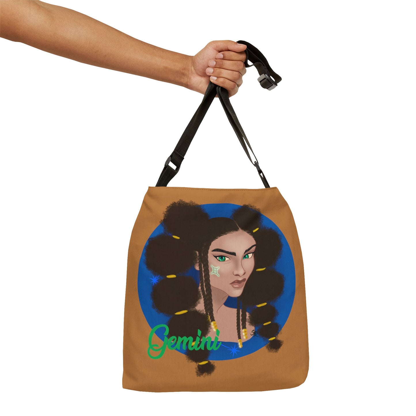 Zodiac Girls Gemini Adjustable Tote Bag (AOP)