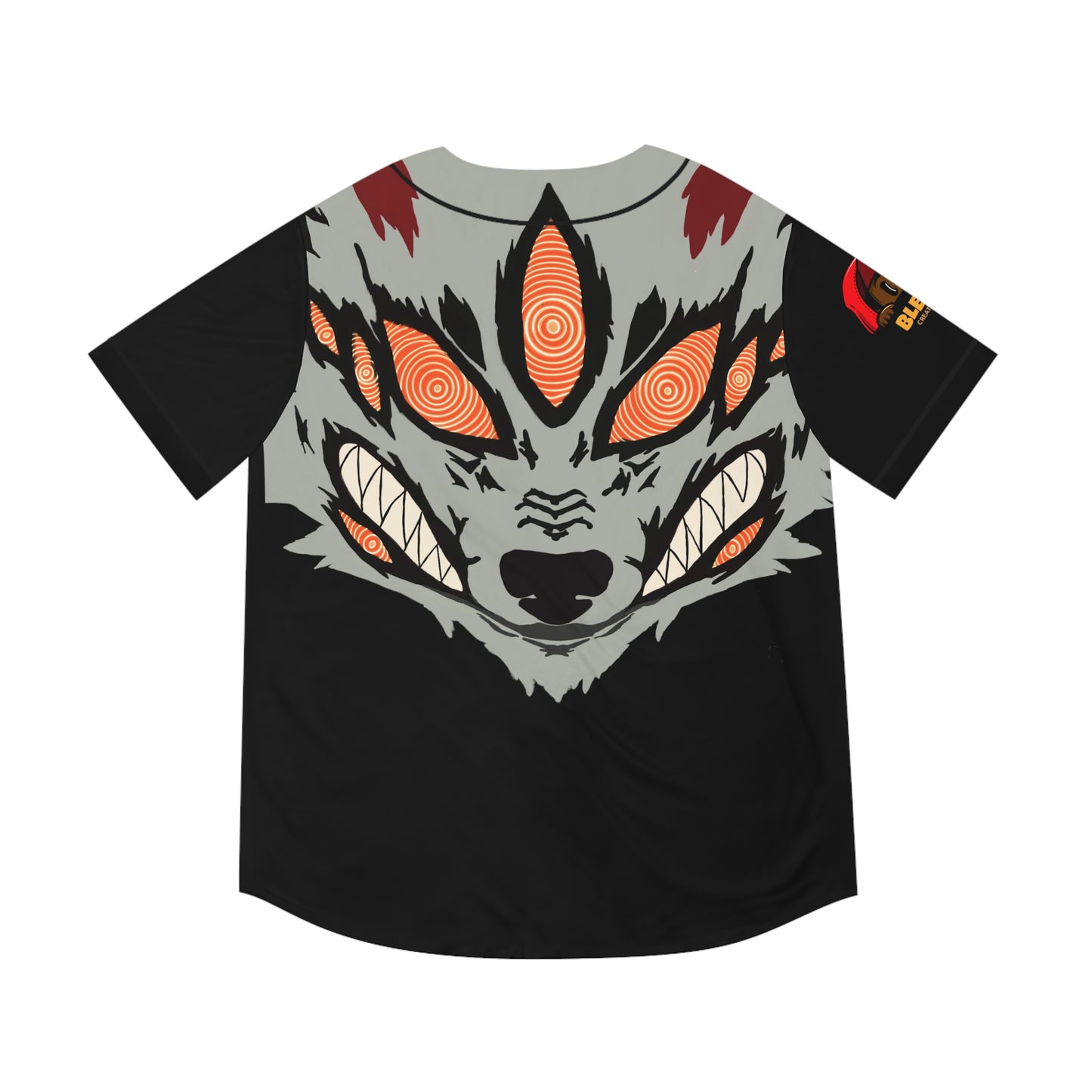 Demon Dog Men's Baseball Jersey (AOP)