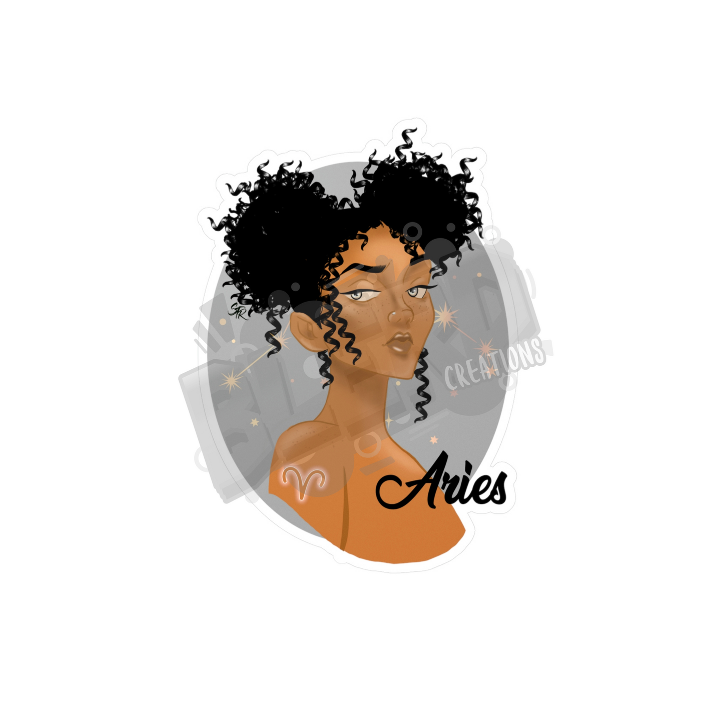 Zodiac Girls Aries Kiss-Cut Vinyl Decals