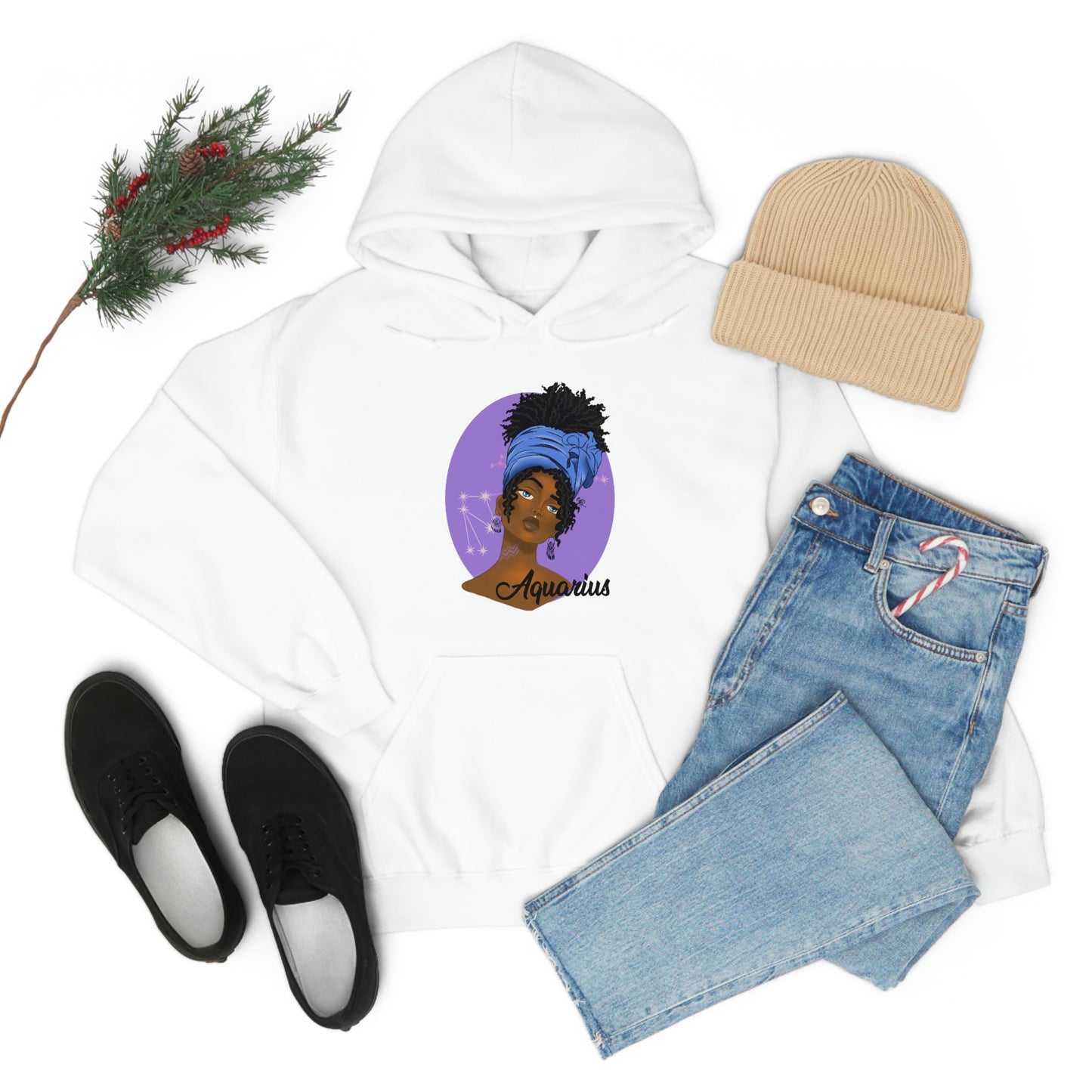 Zodiac Girls Aquarius Unisex Hooded Sweatshirt