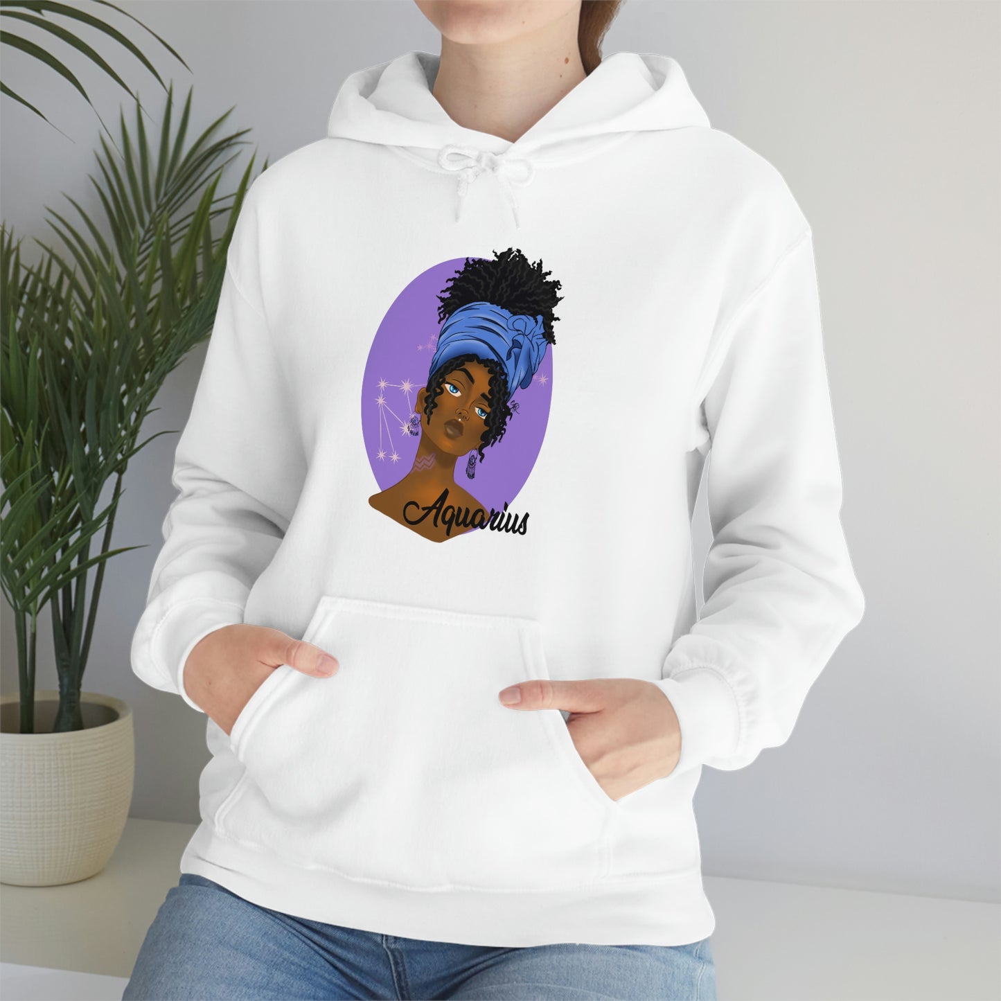 Zodiac Girls Aquarius Unisex Hooded Sweatshirt
