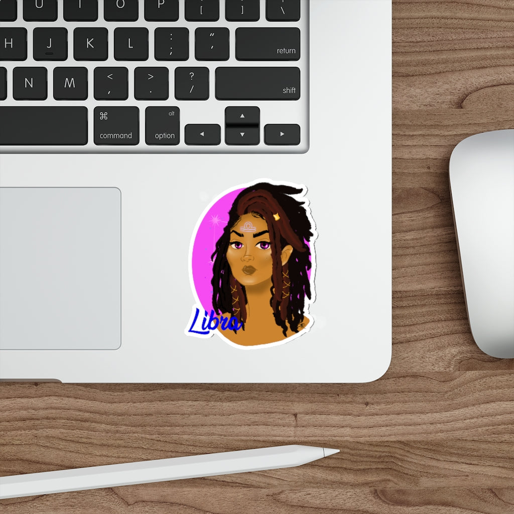 Zodiac Girls "Libra" Die-Cut Stickers