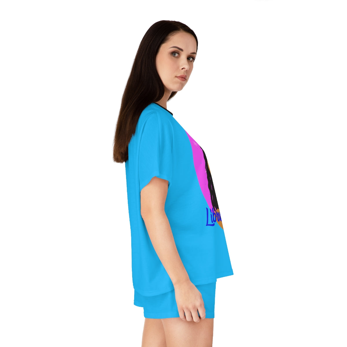 Zodiac Girls "Libra" Women's Short Pajama Set (AOP)
