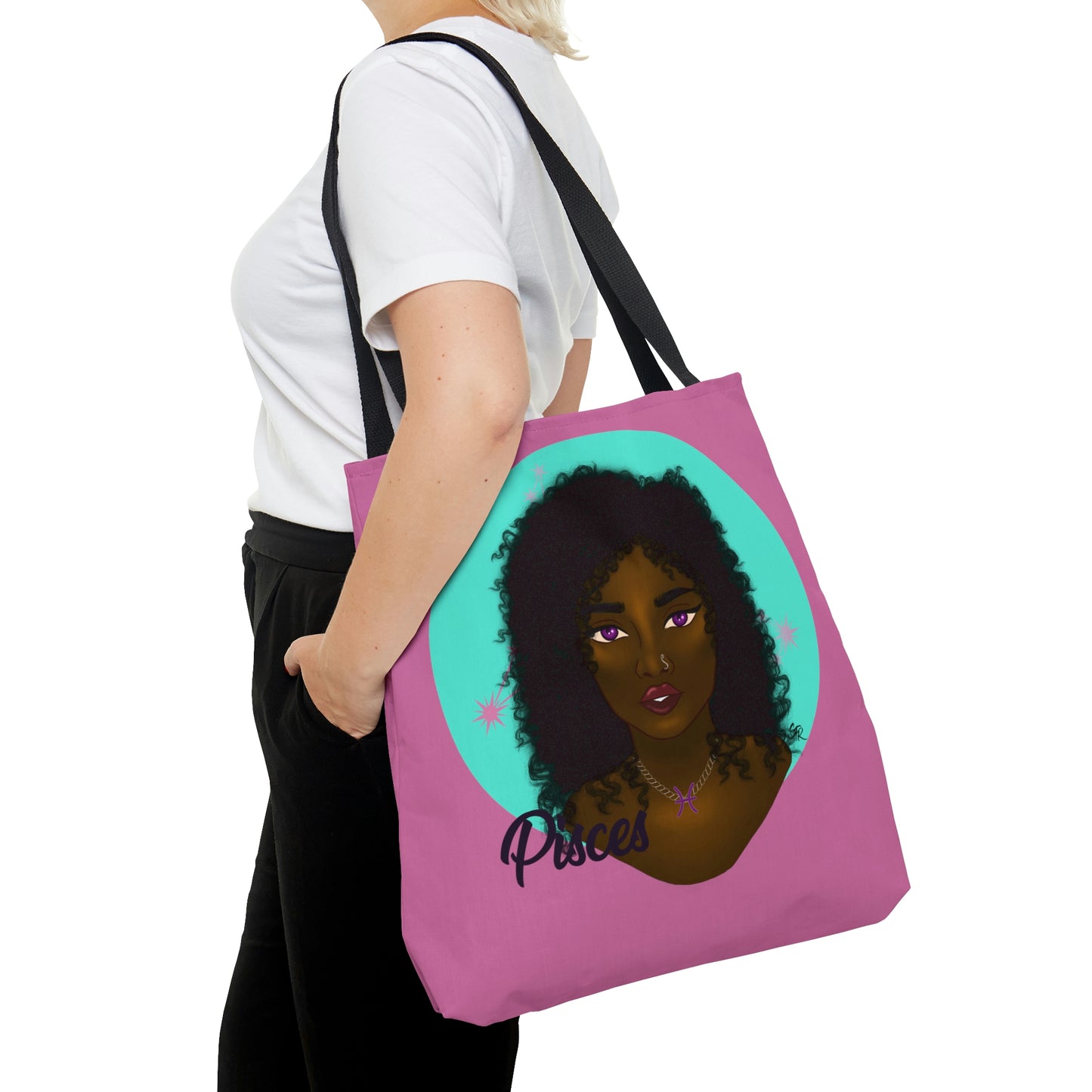 Zodiac Girls "Pisces" AOP Tote Bag