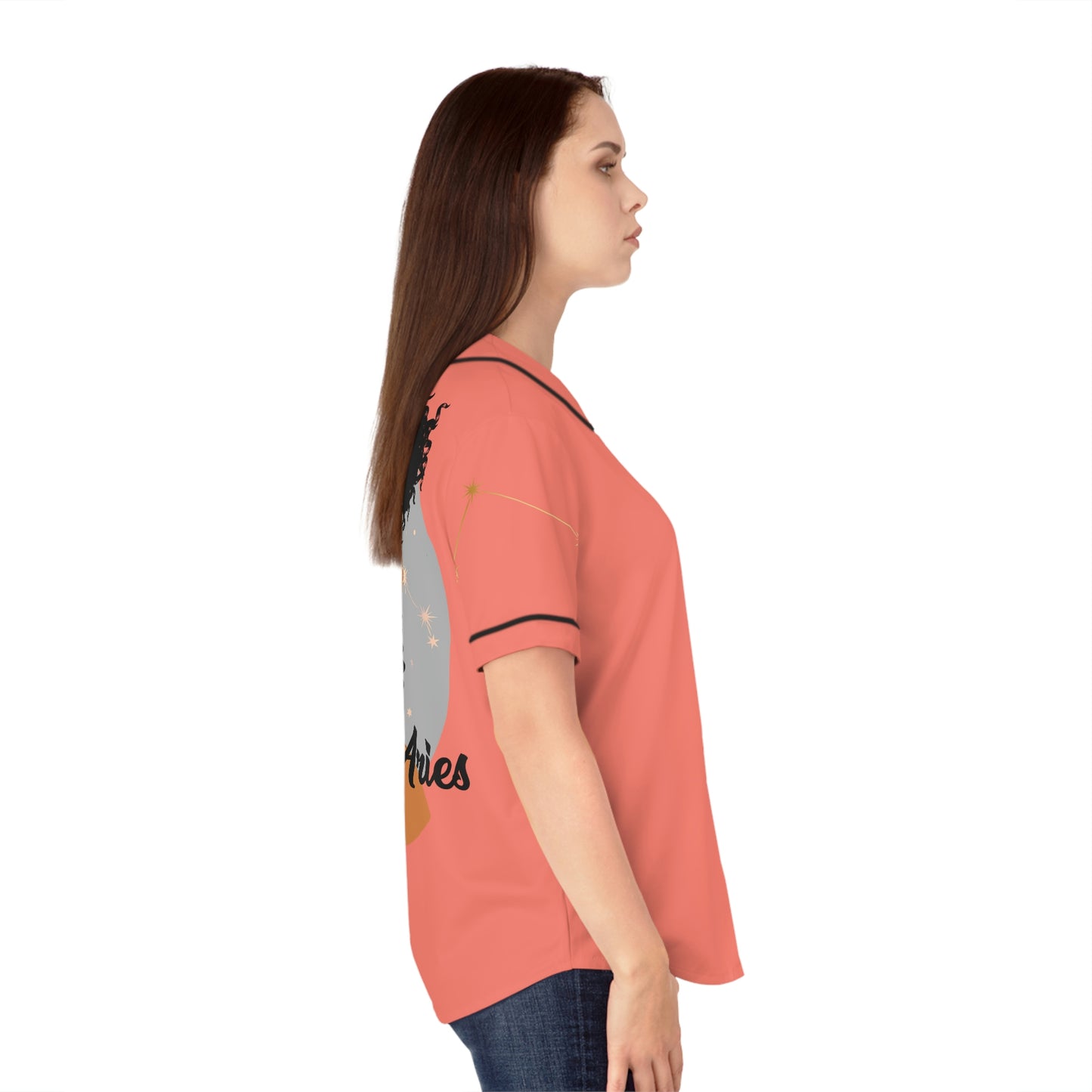 Zodiac Girls Aries Women's Baseball Jersey (AOP)