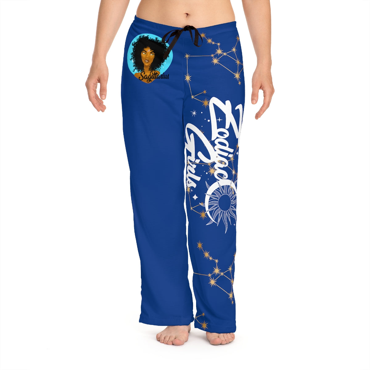 Zodiac Girls "Sagittarius" Women's Pajama Pants (AOP)