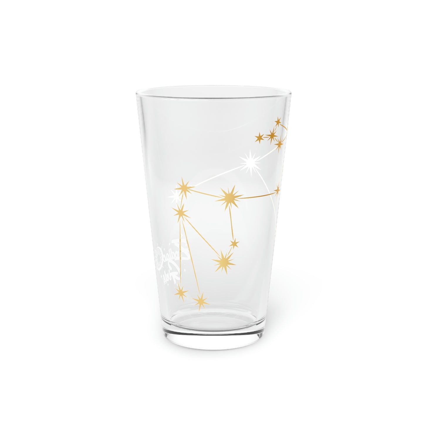 Zodiac Girls Aquarius Pint Glass, 16oz