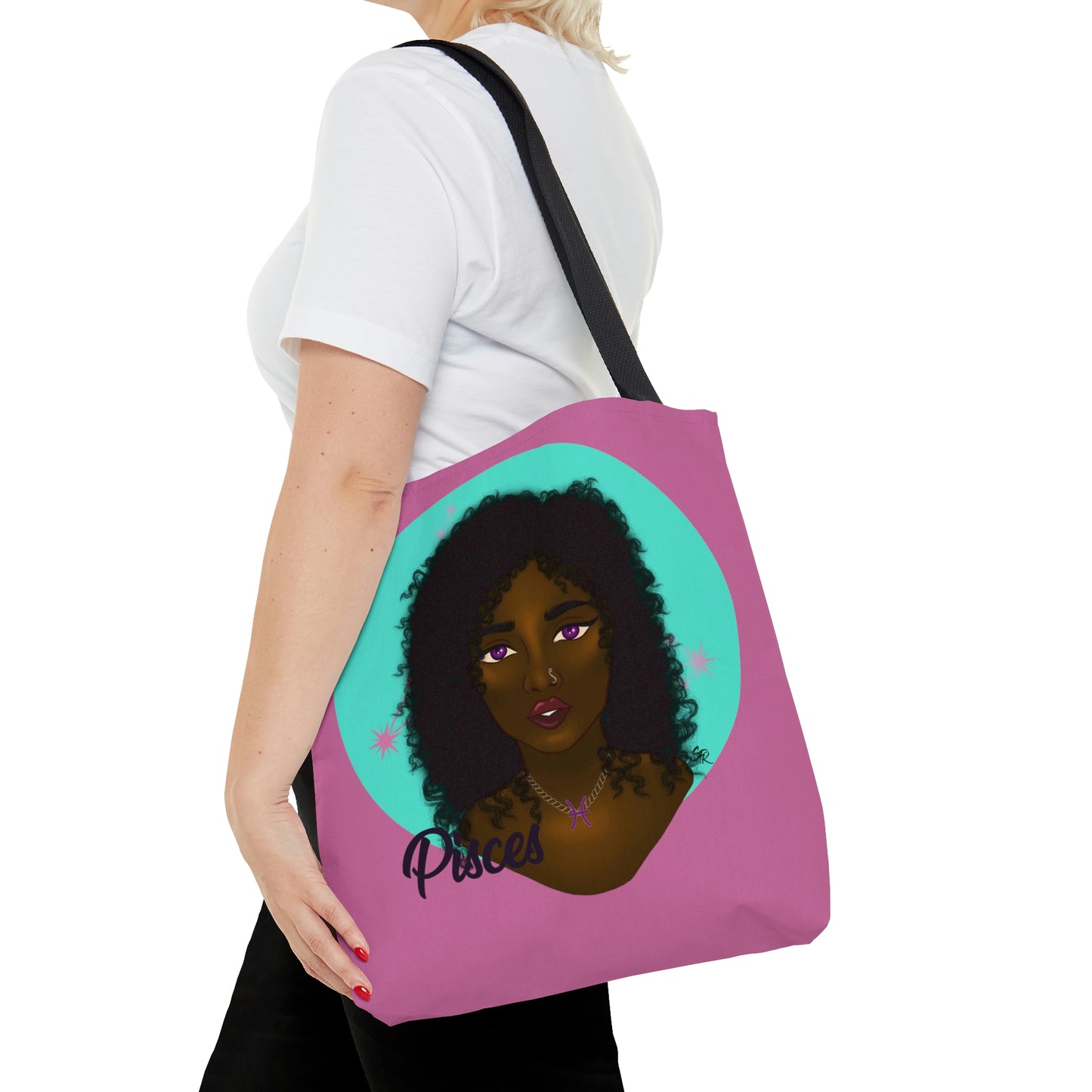 Zodiac Girls "Pisces" AOP Tote Bag