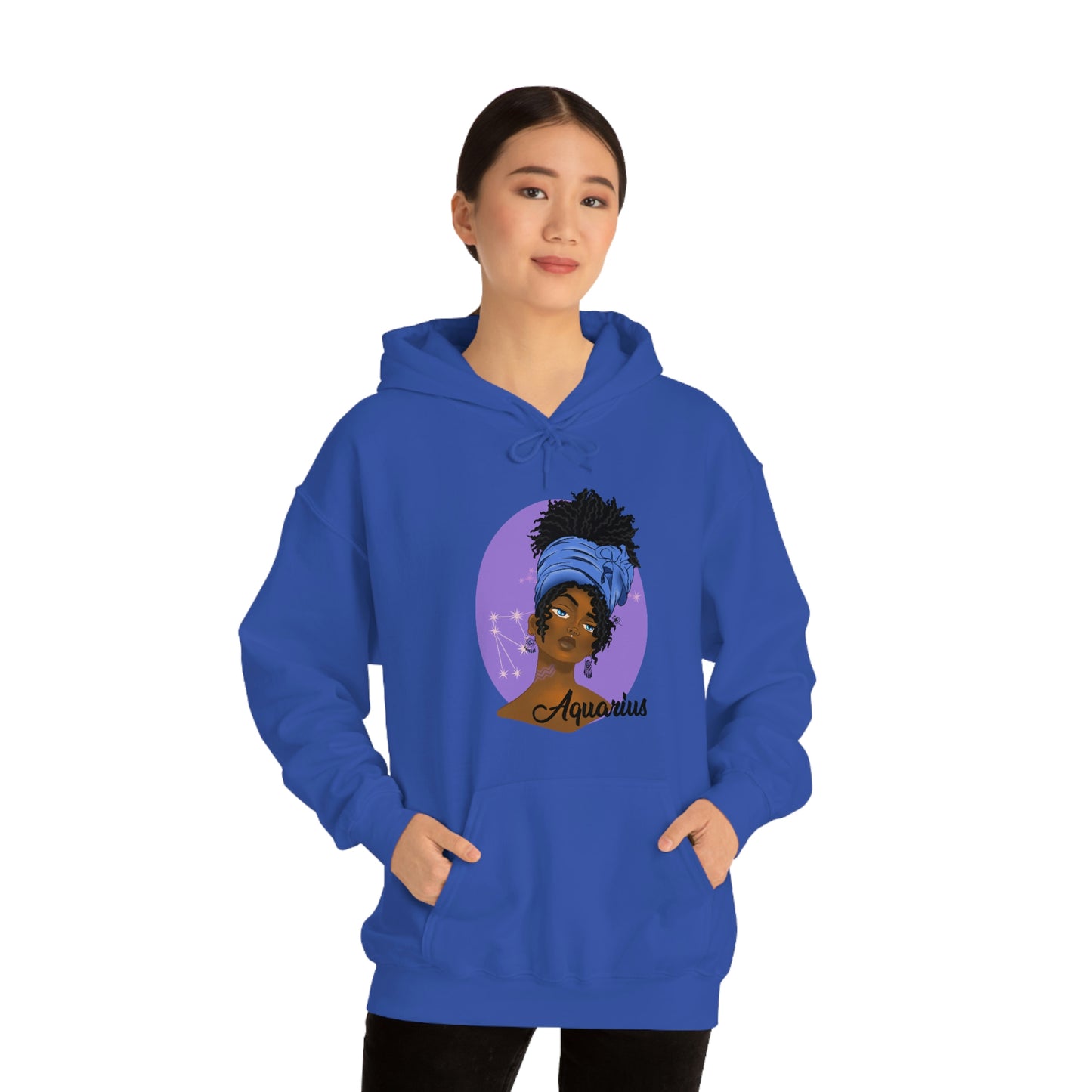 Zodiac Girls Aquarius Unisex Hooded Sweatshirt