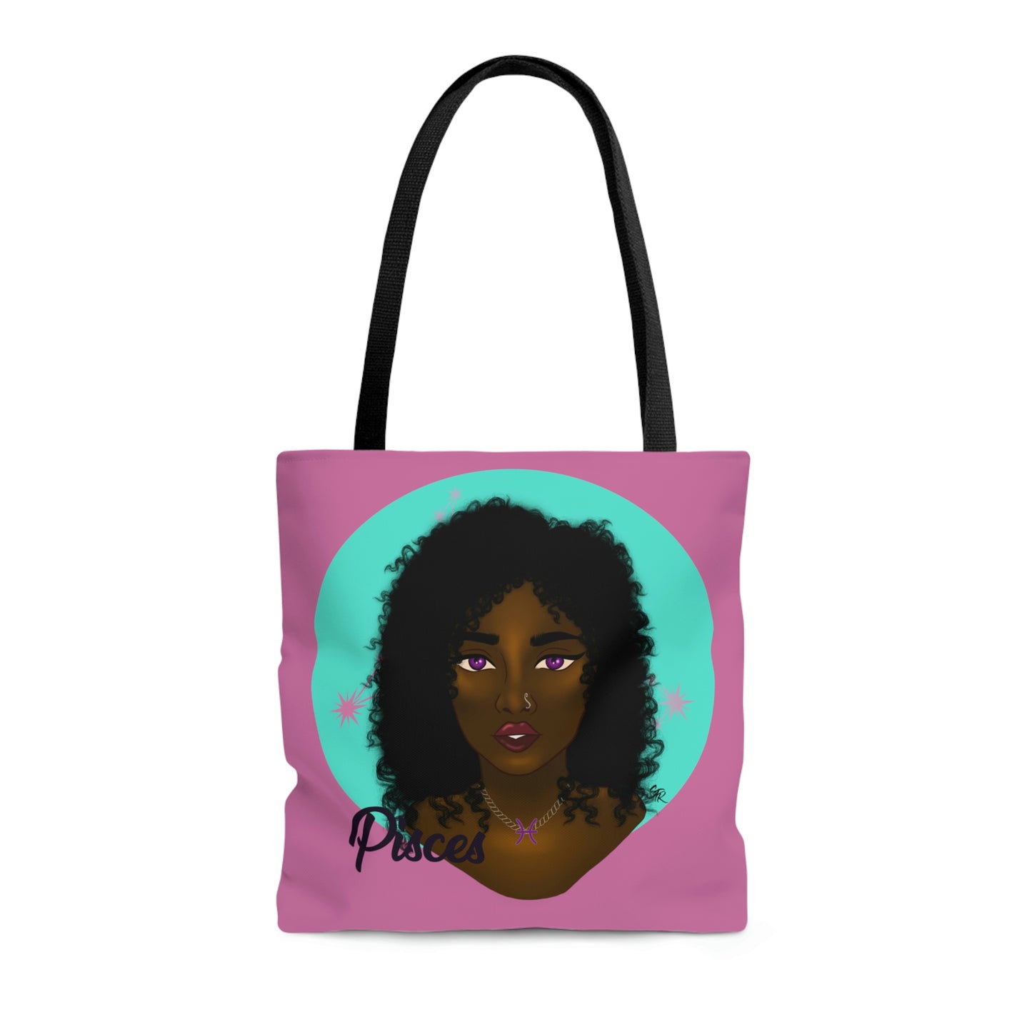 Zodiac Girls "Pisces" AOP Tote Bag