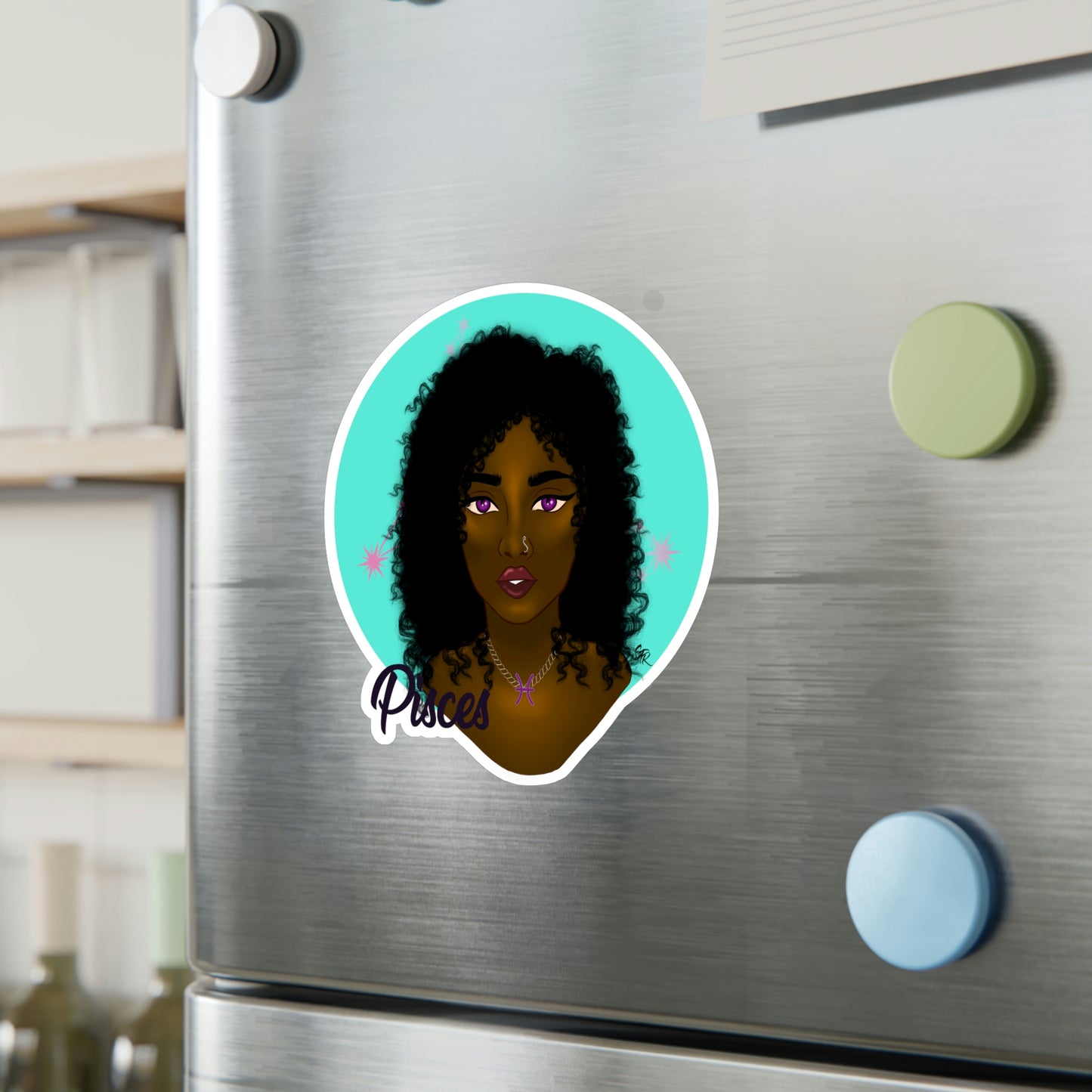 Zodiac Girls "Pisces" Kiss-Cut Vinyl Decals