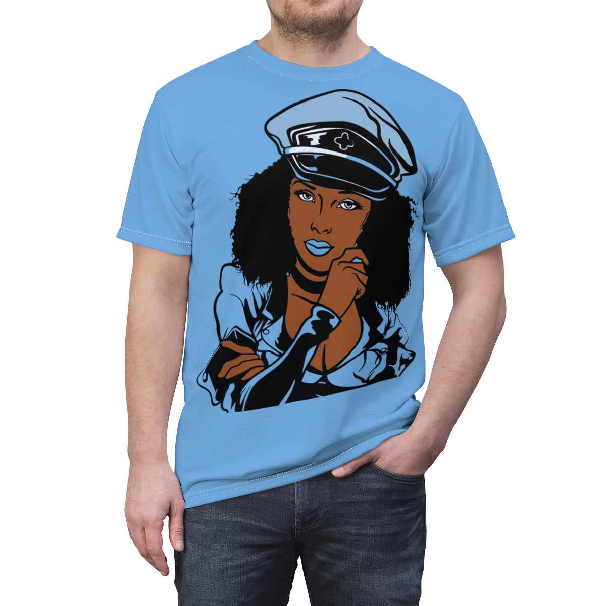 Blerd'd Esdeath Unisex AOP Cut & Sew Tee
