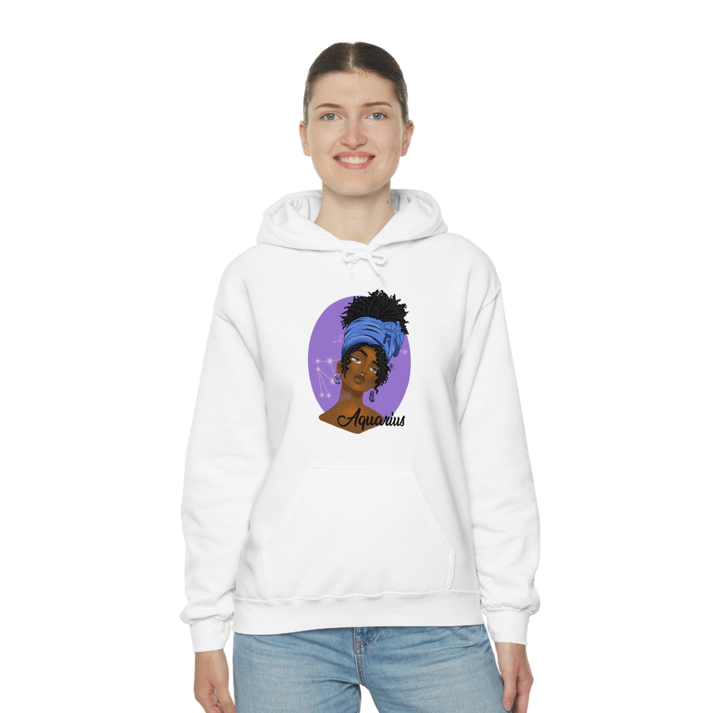 Zodiac Girls Aquarius Unisex Hooded Sweatshirt