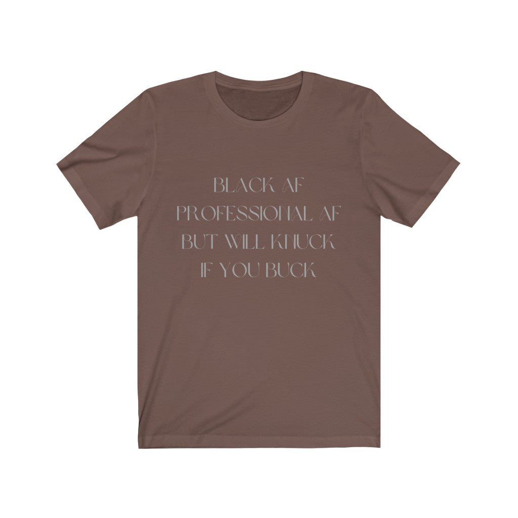 For The Culture - Black AF Short Sleeve Tee