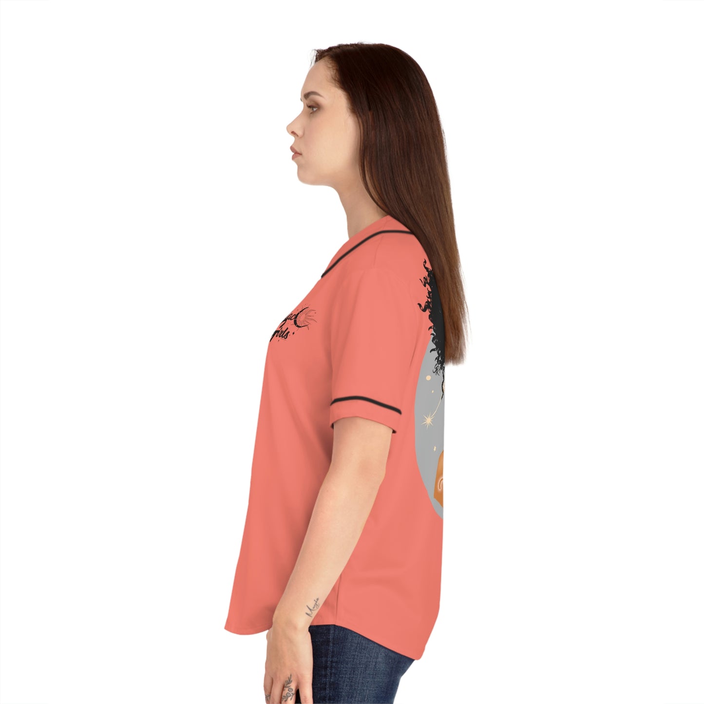 Zodiac Girls Aries Women's Baseball Jersey (AOP)