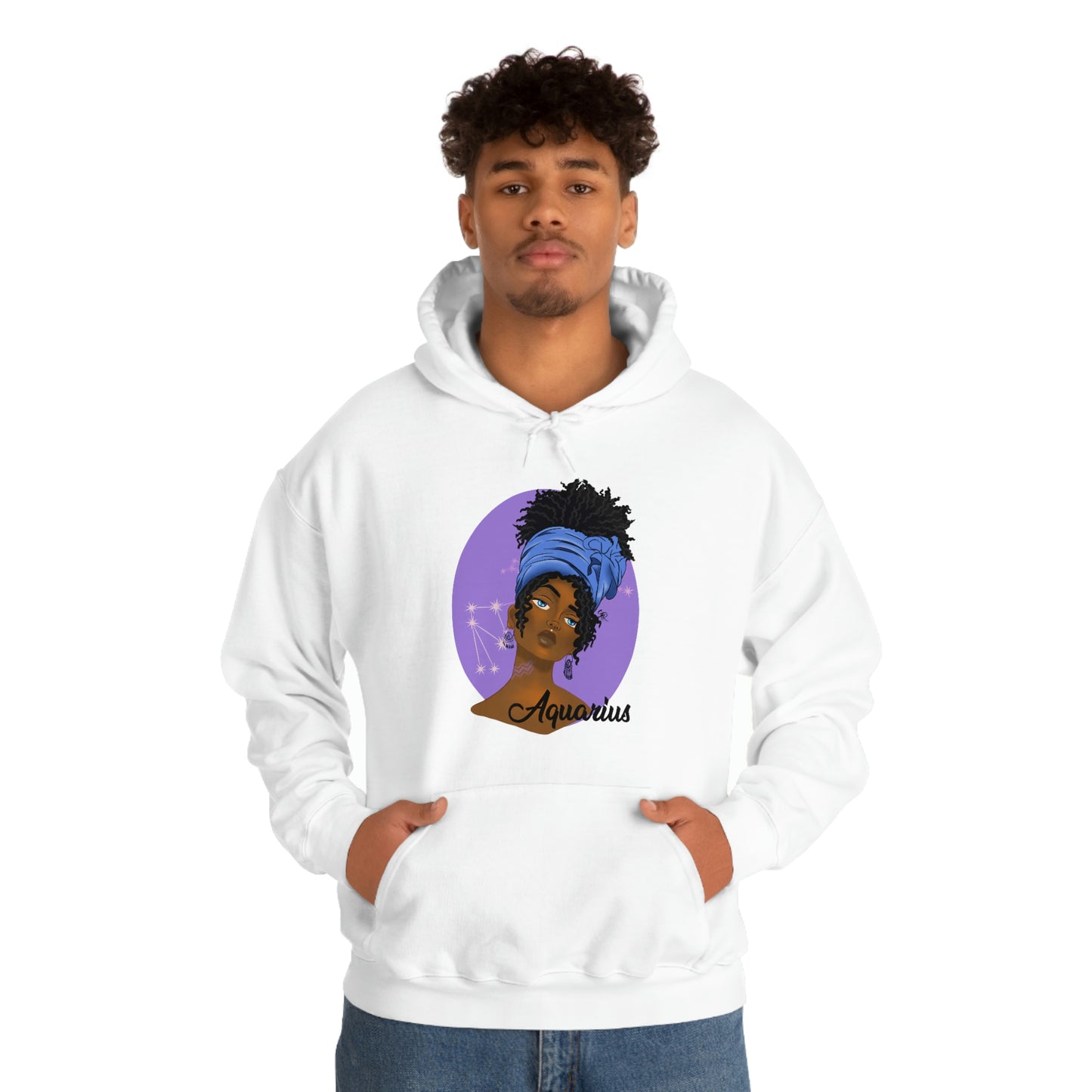 Zodiac Girls Aquarius Unisex Hooded Sweatshirt
