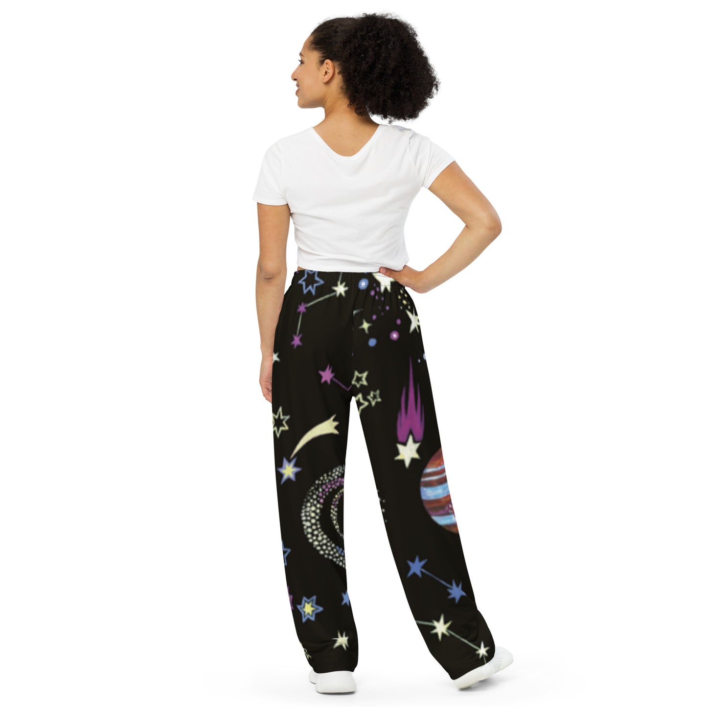 Galactic unisex wide-leg pants