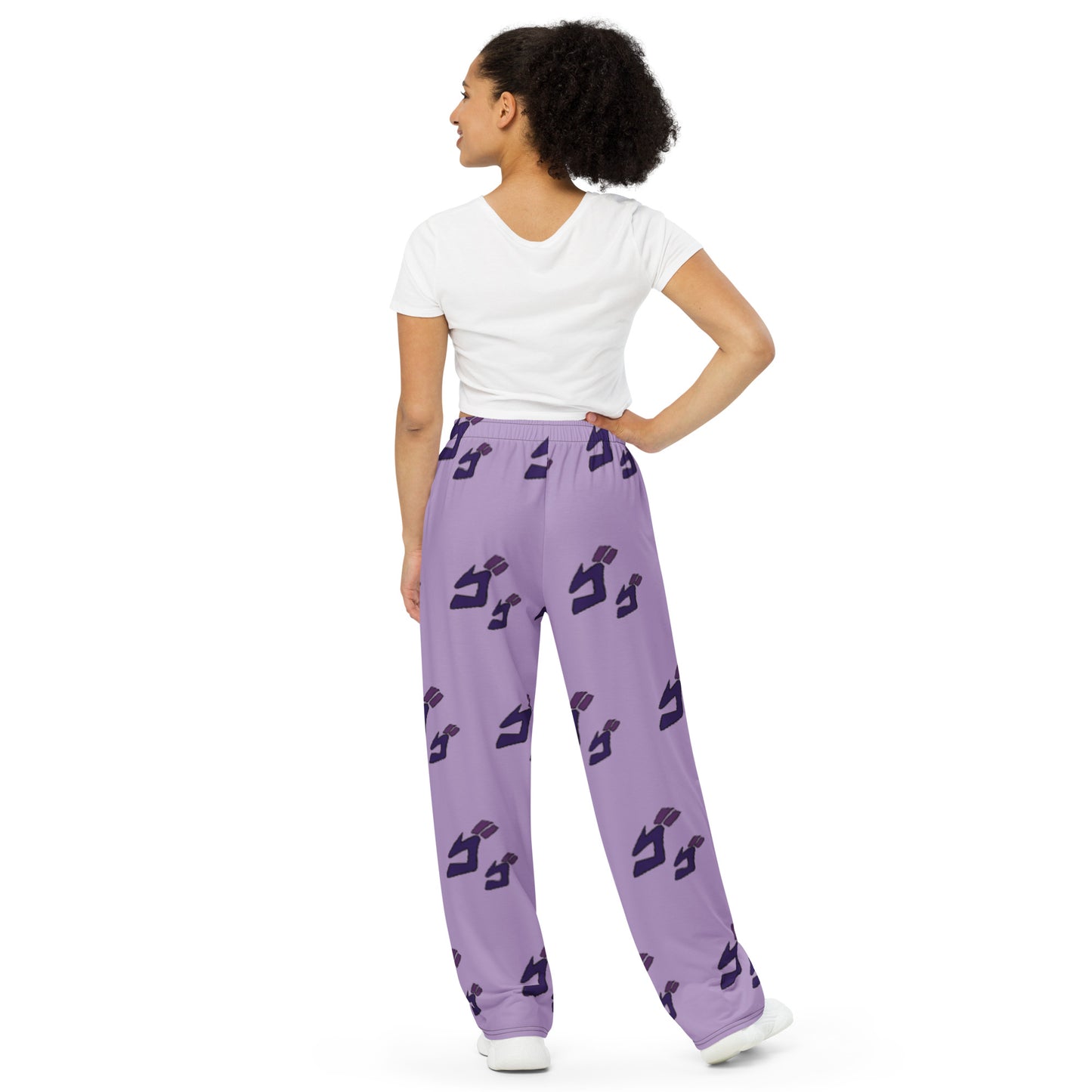 Lurking All-over print unisex wide-leg pants