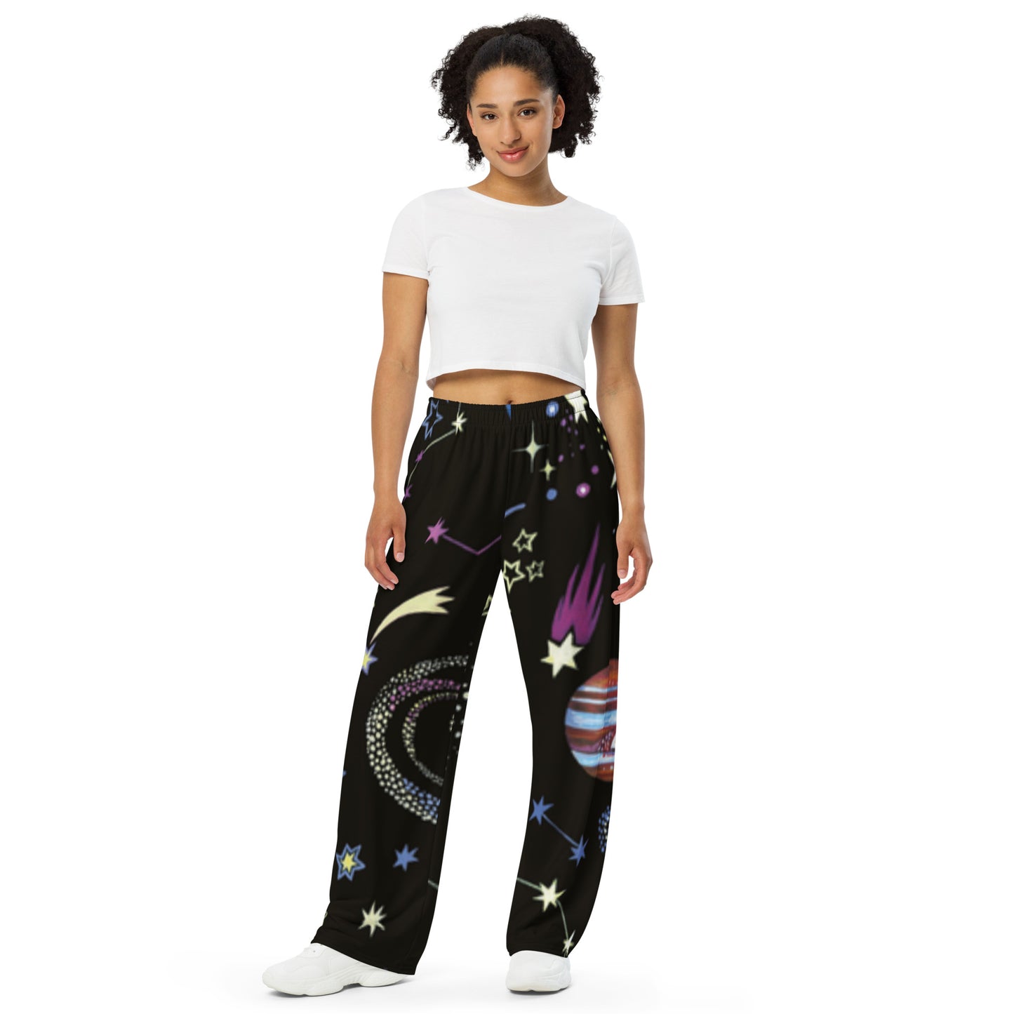 Galactic unisex wide-leg pants