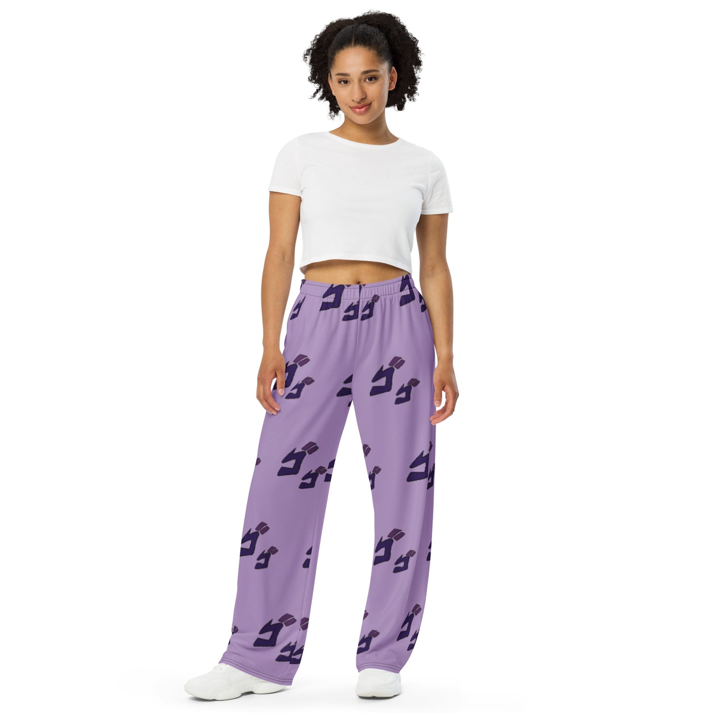 Lurking All-over print unisex wide-leg pants