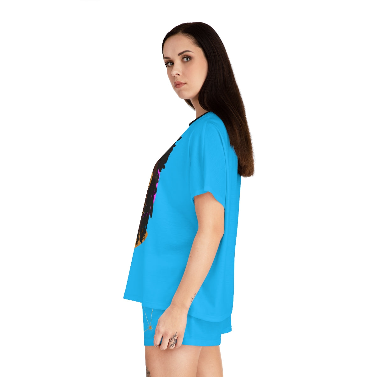 Zodiac Girls "Libra" Women's Short Pajama Set (AOP)