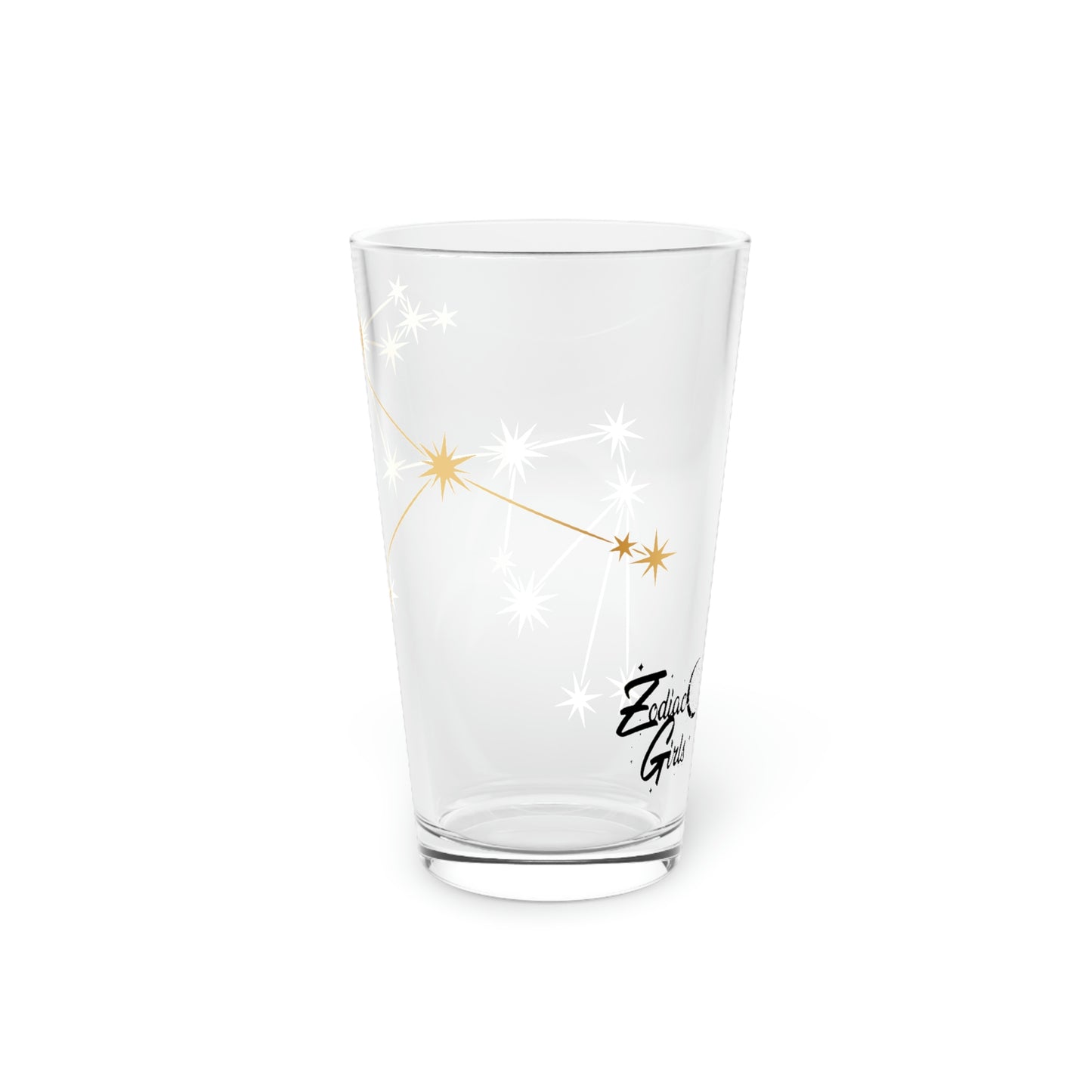 Zodiac Girls Aquarius Pint Glass, 16oz