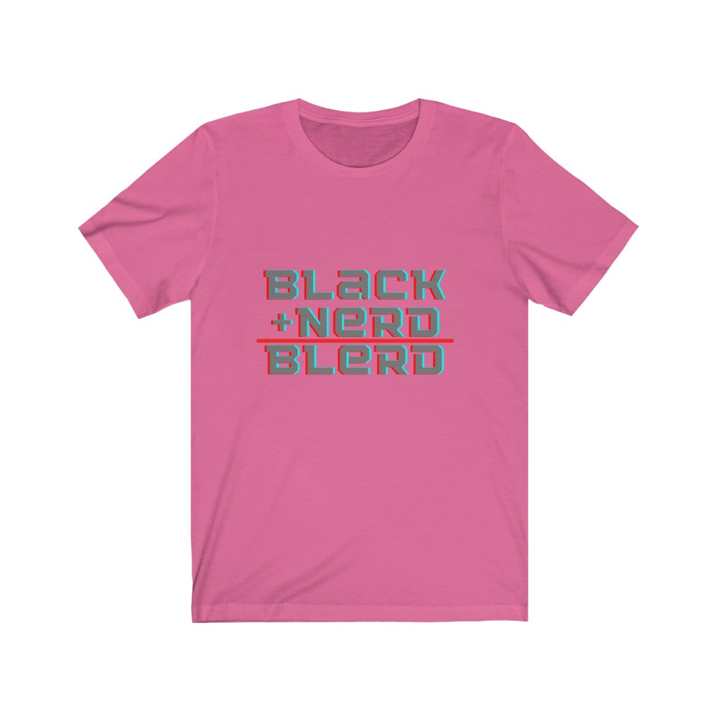 Black + Nerd = Blerd Unisex Short Sleeve Tee