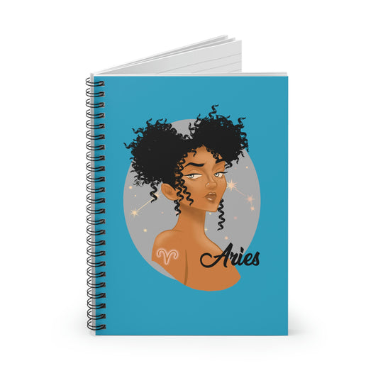 Zodiac Girls Aries Spiral Notebook - Ruled Line