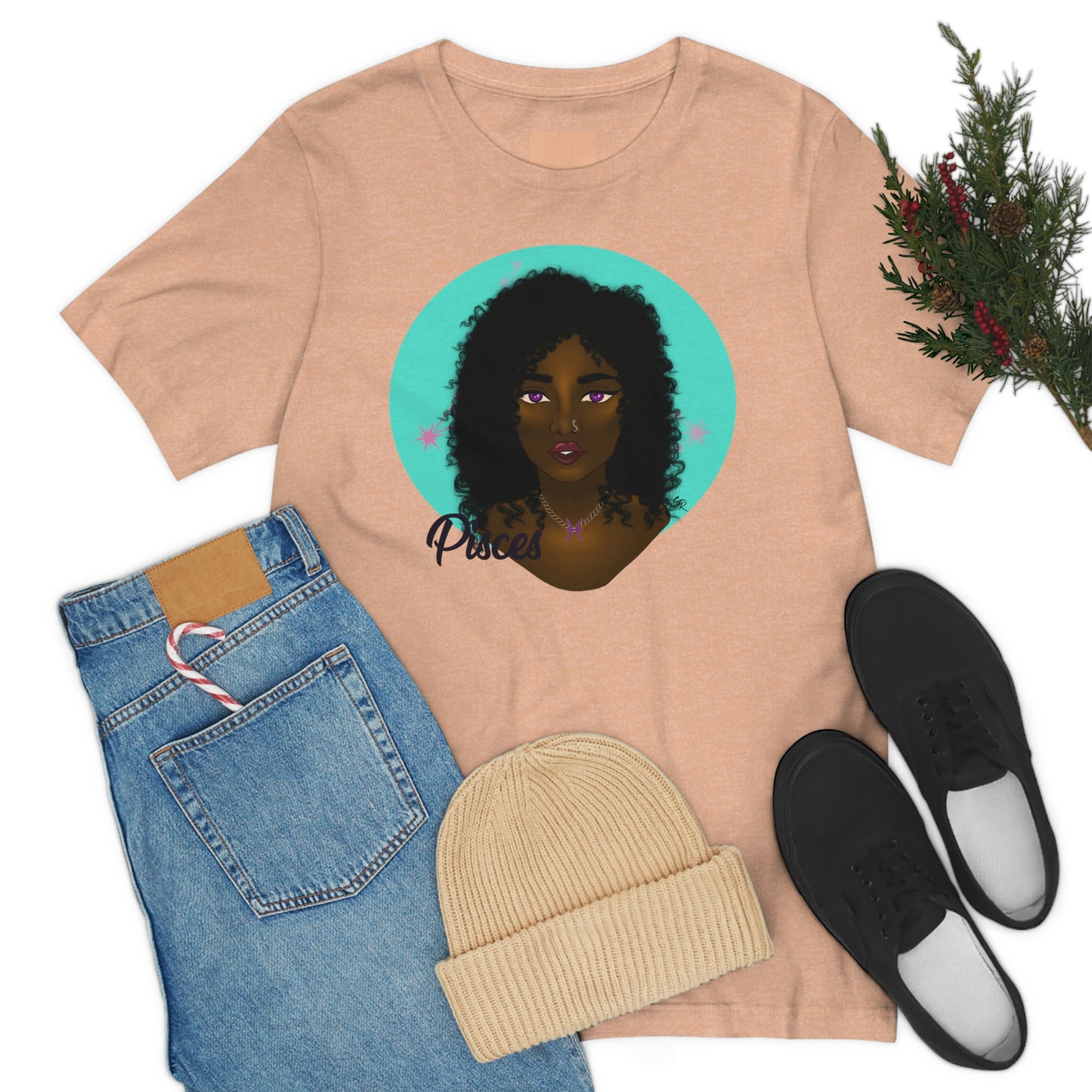 Zodiac Girls "Pisces" Unisex Jersey Short Sleeve Tee