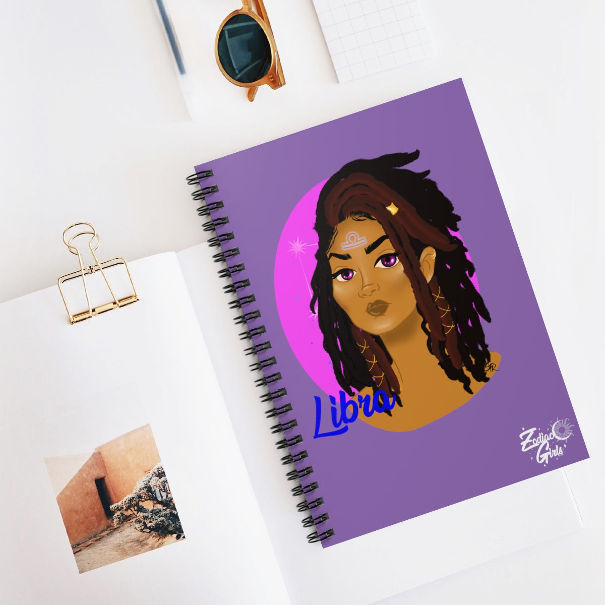 Zodiac Girls Libra Spiral Notebook - Ruled Line