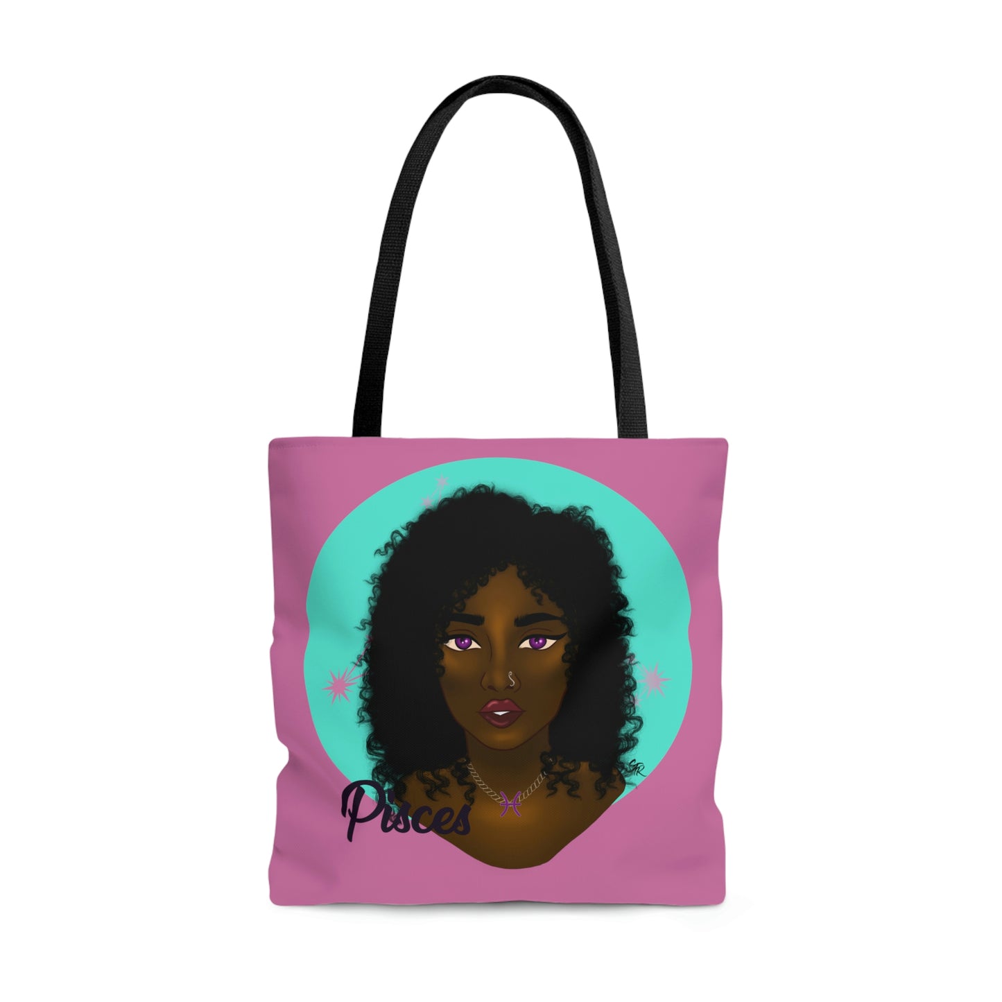 Zodiac Girls "Pisces" AOP Tote Bag
