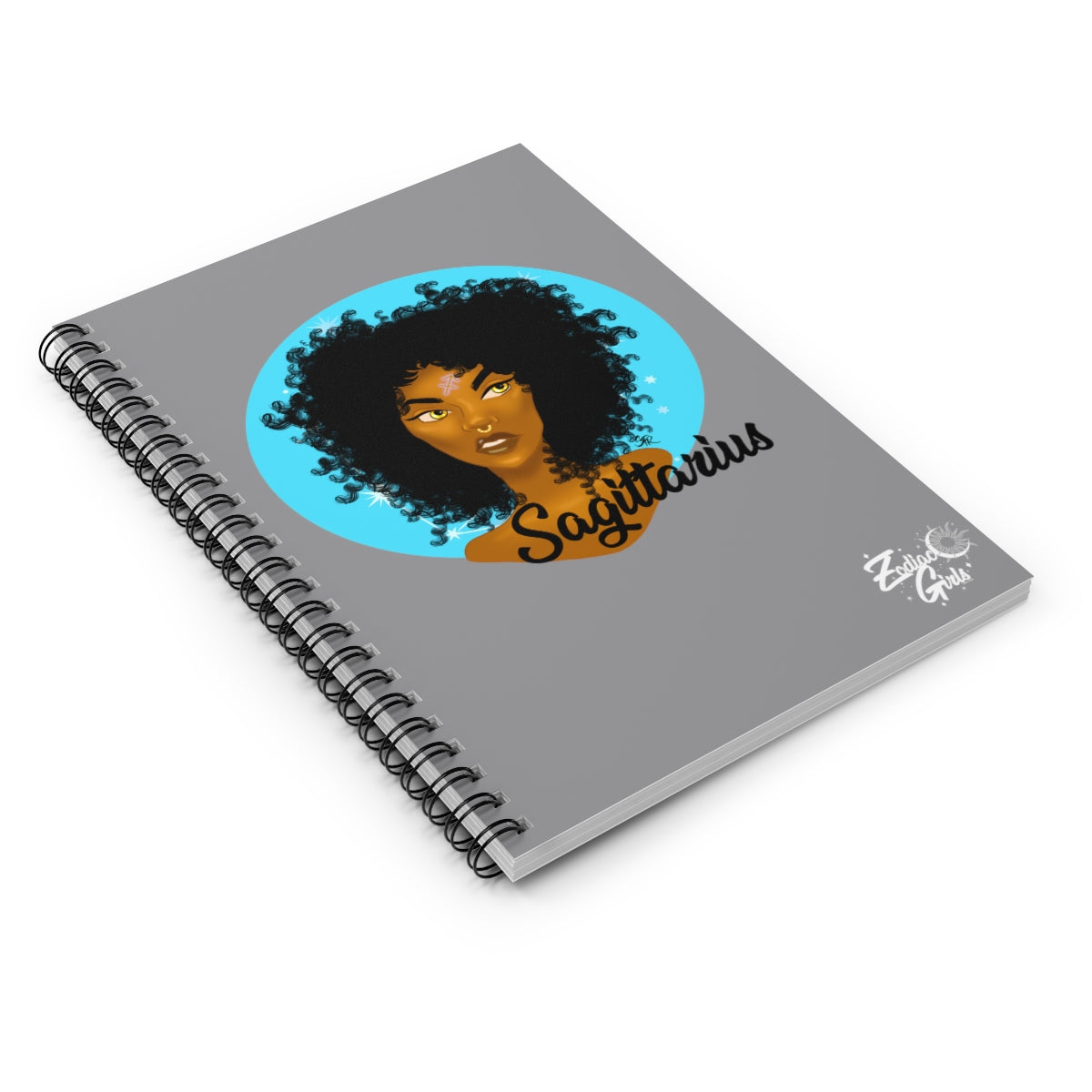 Zodiac Girls "Sagittarius" Spiral Notebook - Ruled Line