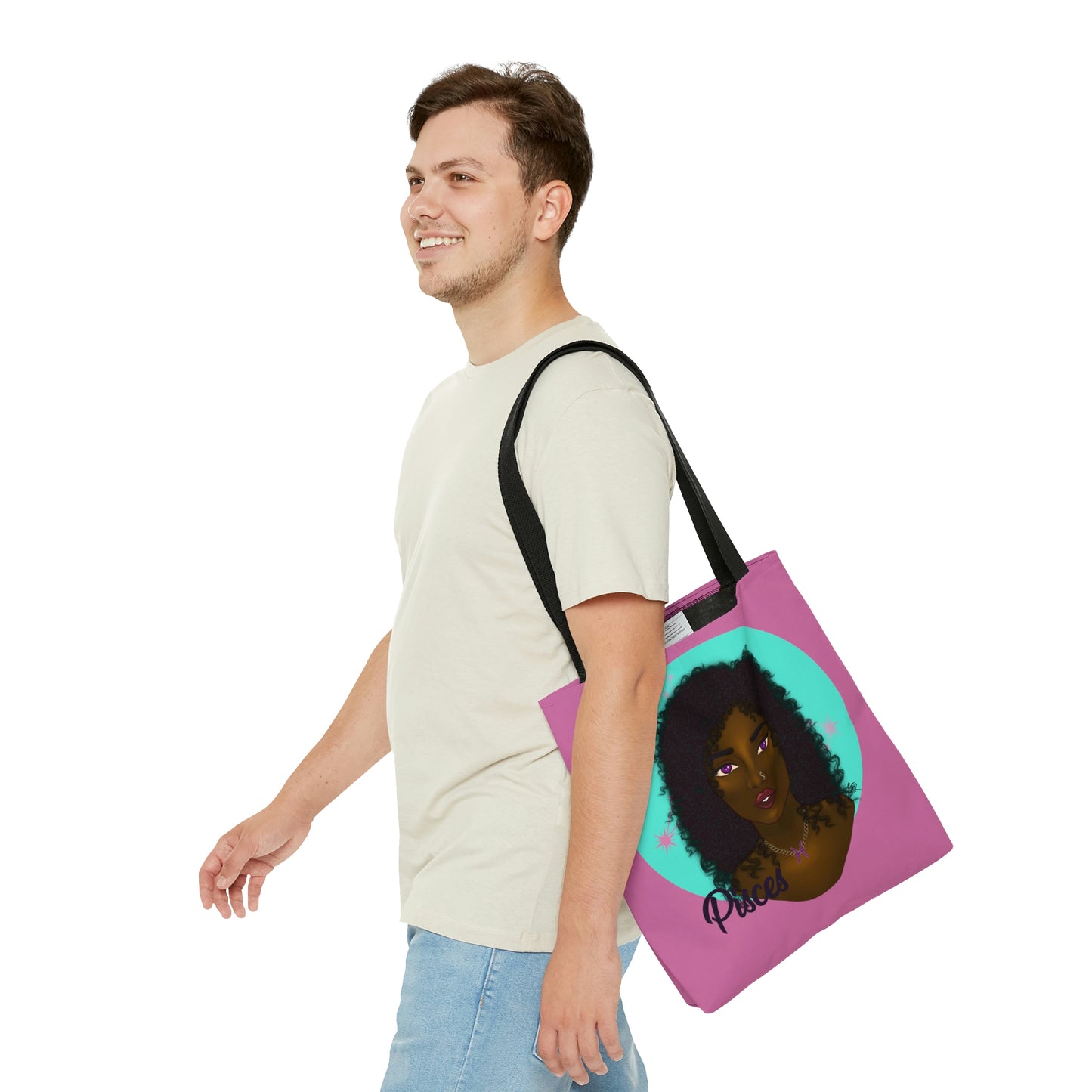 Zodiac Girls "Pisces" AOP Tote Bag