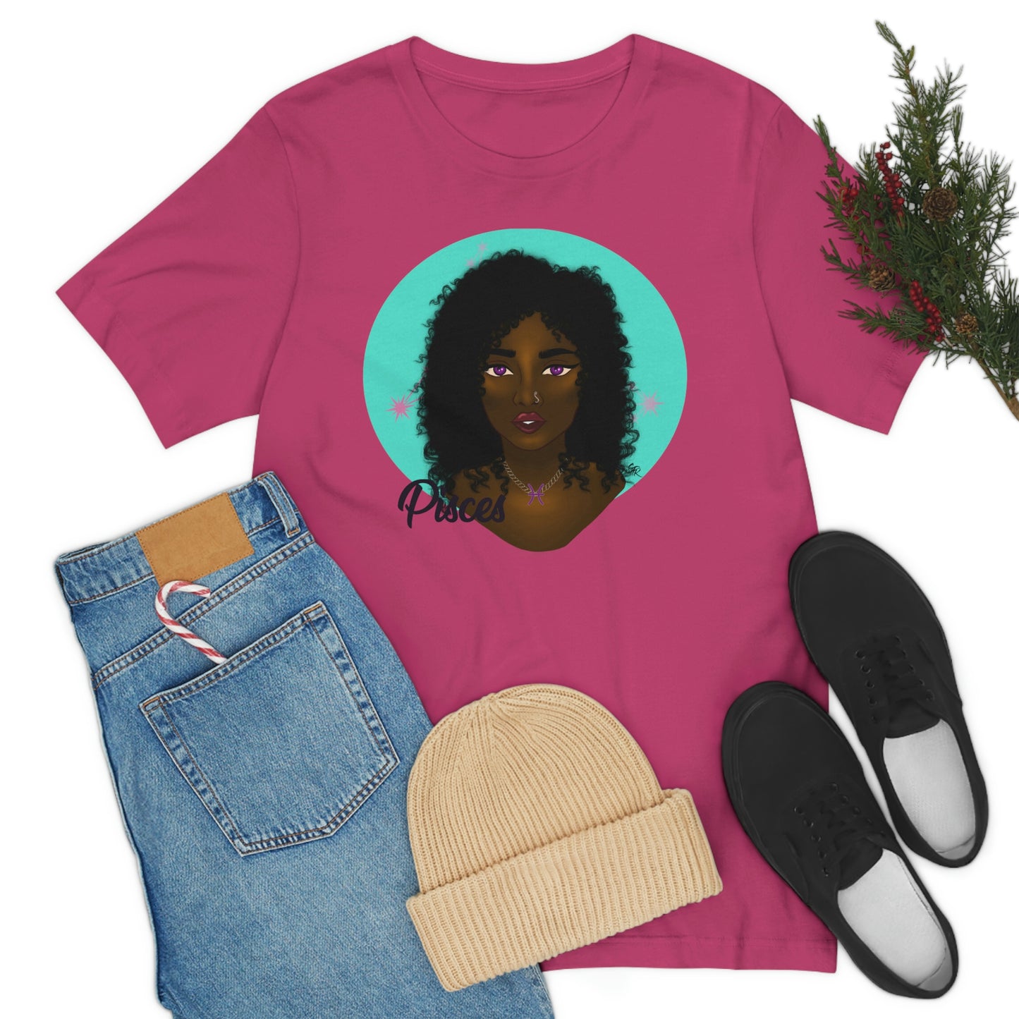 Zodiac Girls "Pisces" Unisex Jersey Short Sleeve Tee