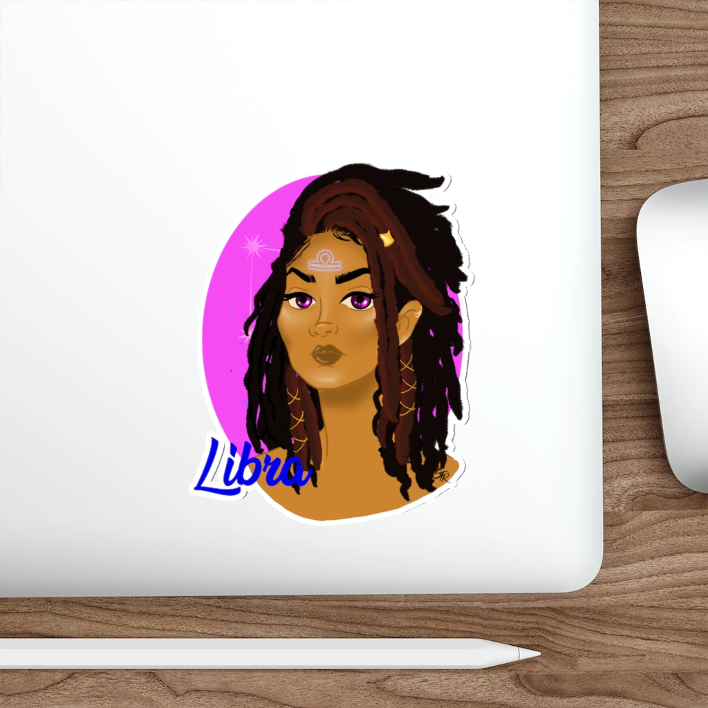 Zodiac Girls "Libra" Die-Cut Stickers