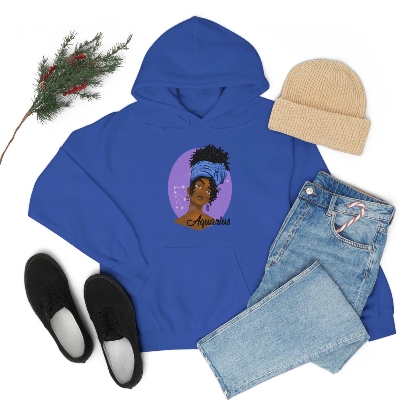Zodiac Girls Aquarius Unisex Hooded Sweatshirt