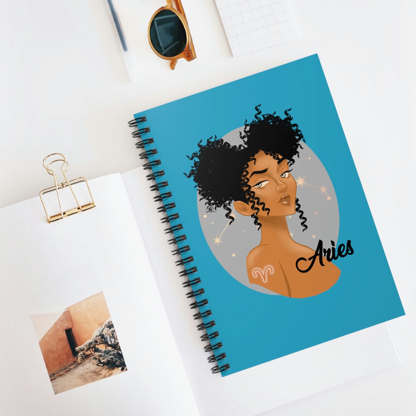 Zodiac Girls Aries Spiral Notebook - Ruled Line
