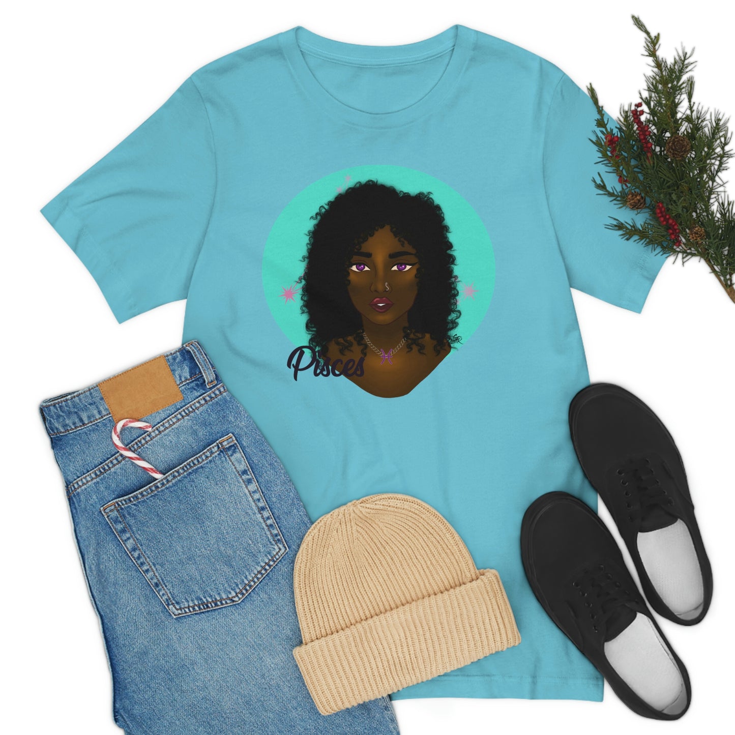 Zodiac Girls "Pisces" Unisex Jersey Short Sleeve Tee