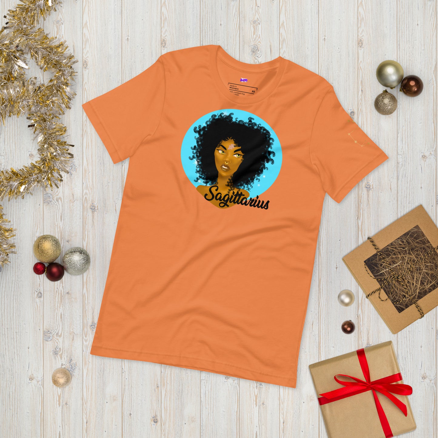 Zodiac Girls "Sagittarius" w/ Constellation Unisex t-shirt