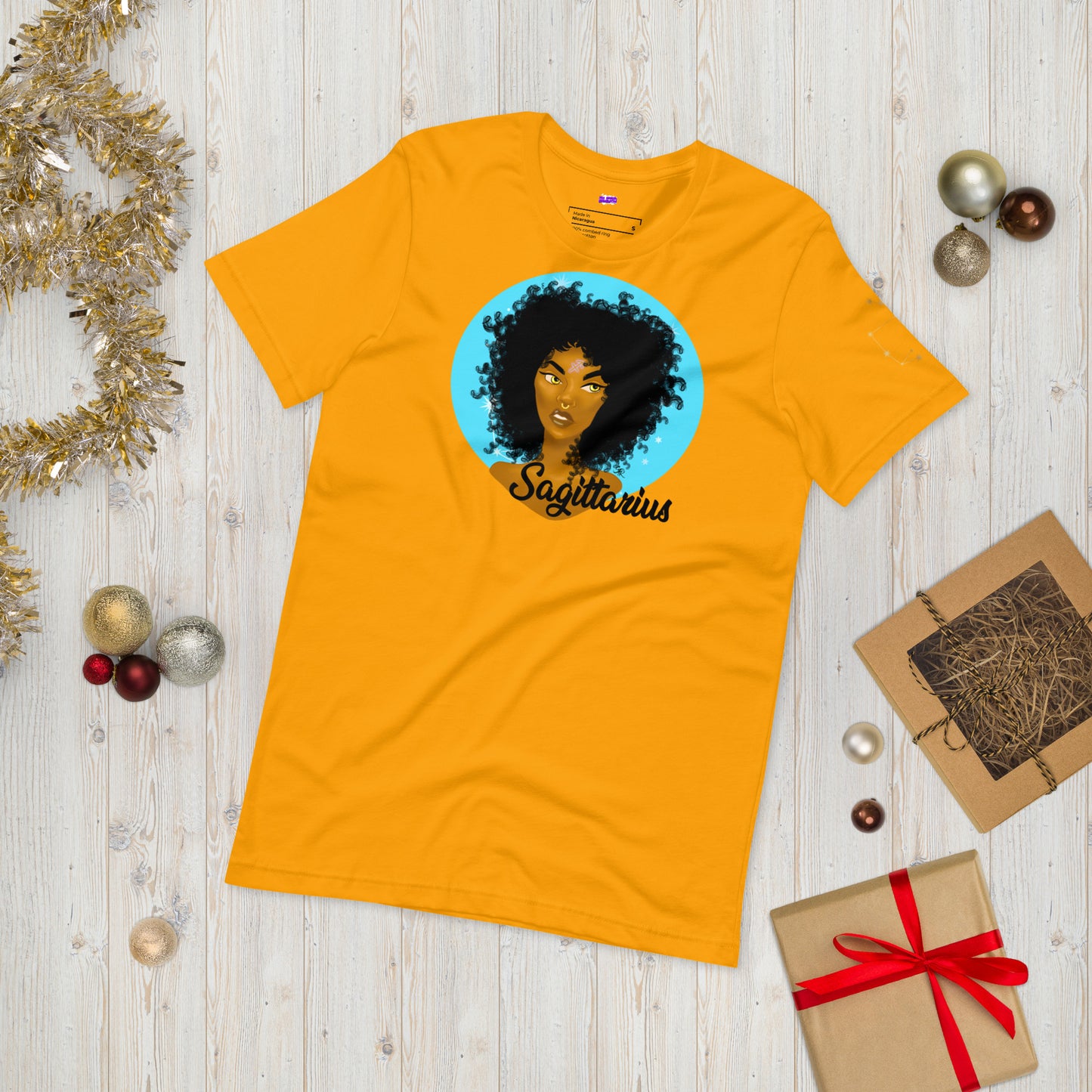 Zodiac Girls "Sagittarius" w/ Constellation Unisex t-shirt