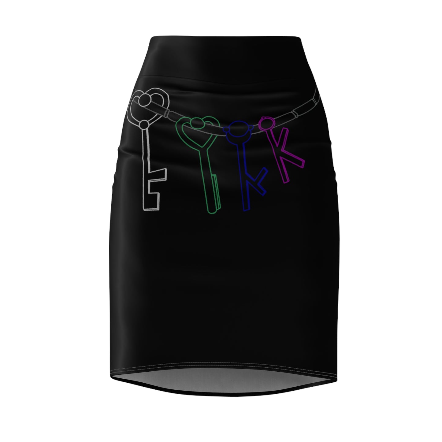 Time keeper's Keys Women's Pencil Skirt