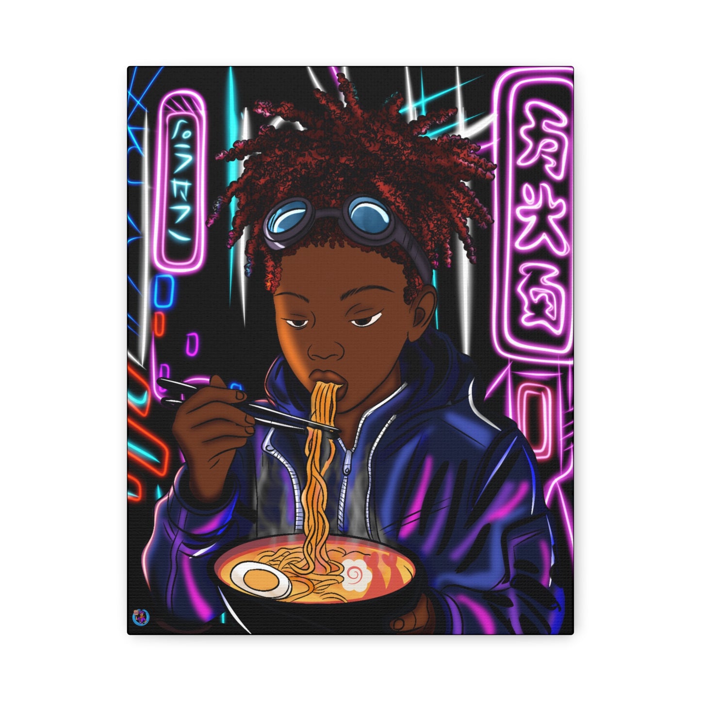 Lofi Ramen Matte Canvas, Stretched,